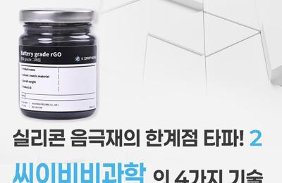 실리콘 음극재의 한계점 타파! 2 : 씨이비비과학의 4가지 기술1