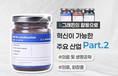 K그래핀의 활용으로 혁신이 가능한 주요 산업 Part.2: 의류, 의료 및 생명공학, 화장품 및 세정산업1